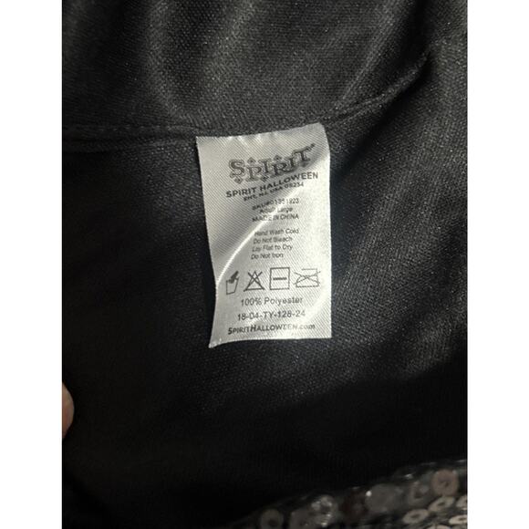 Black Sequin Shorts Adult Large By Spirit Party Dance Gymnastics - Picture 6 of 7